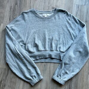 Spiritual Gangster Heather Gray Cropped Sweatshirt